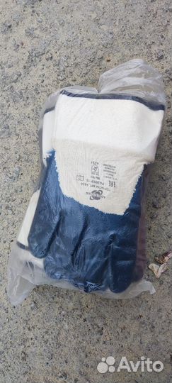 Перчатки рабочие резиновые