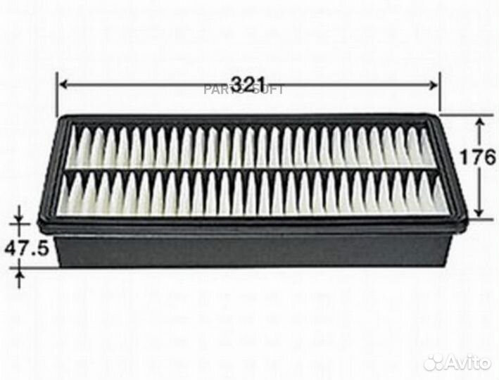 JS asakashi A470J Фильтр воздушный