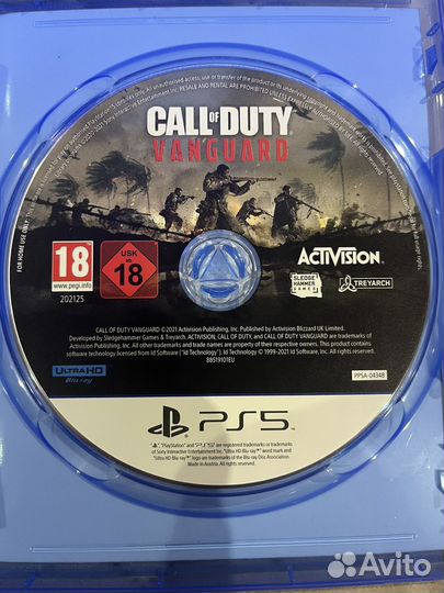 Игра на ps5 Call of duty Vanguard