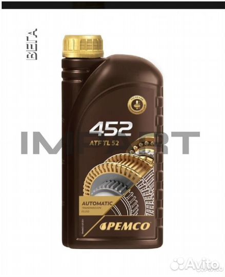 Масло трансмиссионное pemco 452 ATF AG52 оптом