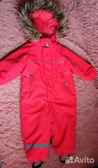 Зимний комбинезон для девочки 86
