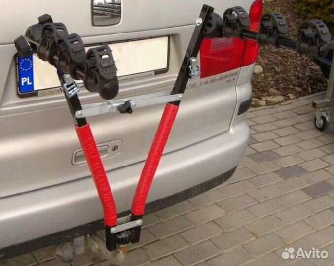 Велобагажник на фаркоп для 3 велосипедов (ножницы)