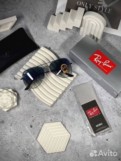 Очки Ray Ban Aviator синие