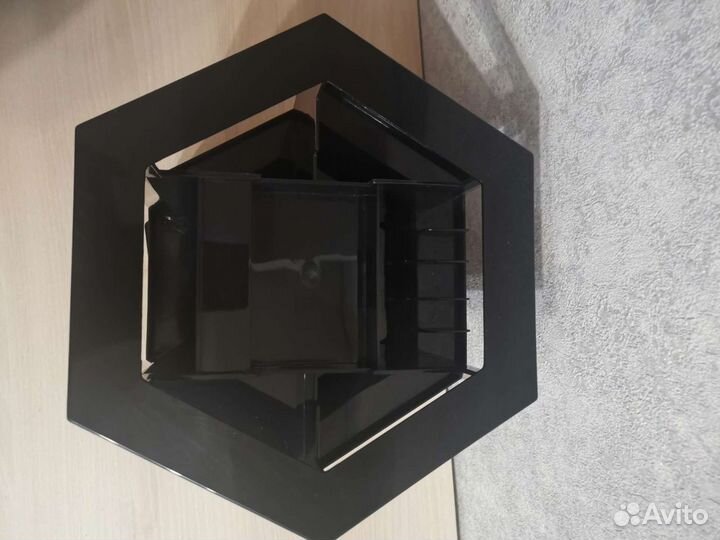 Вращающийся органайзер для косметики чёрный