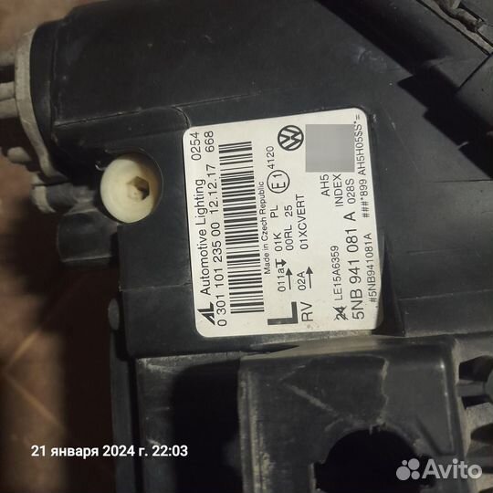 Фара левая tiguan 2 2017