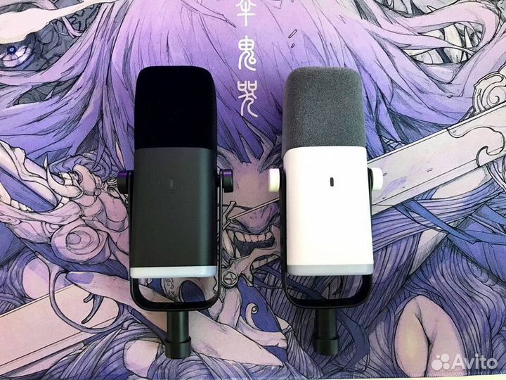 Микрофон Fifine Am8 белый розовый