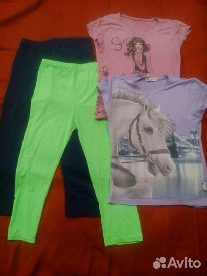 Футболки+лосины,Турция,р.140-146