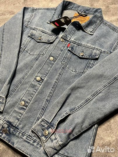 Джинсовая куртка levis blue осень весна