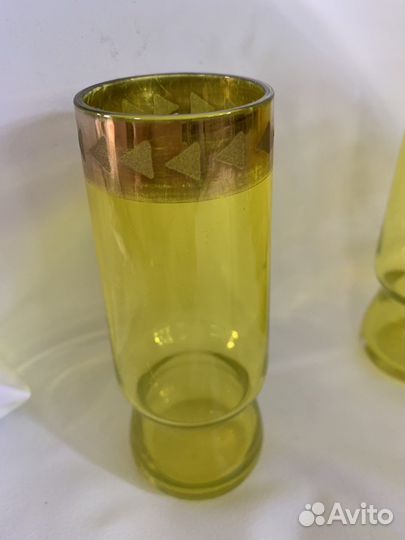 Стаканы цветное стекло СССР
