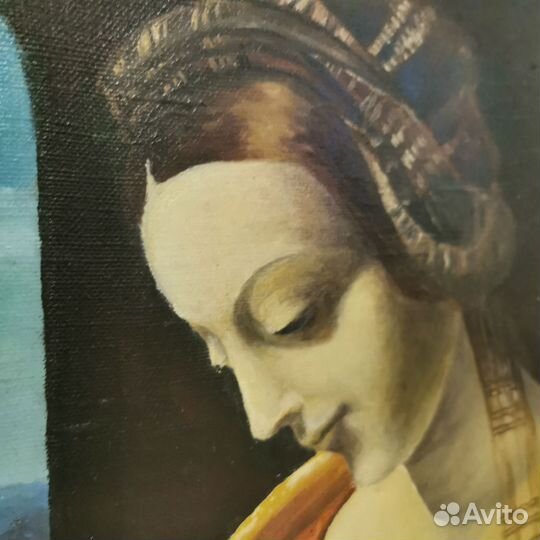 Картина маслом на холсте, копия Мадонна литта