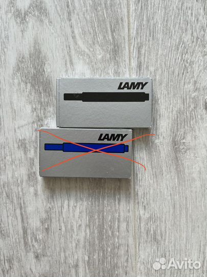 Картридж черный для ручки Lamy T10 (5 штук)