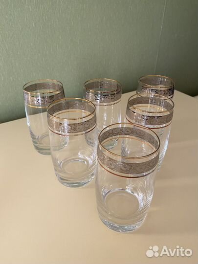 Стаканы, стопки Чехия, наборы по 6 шт