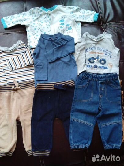 Пакет одежды на мальчика 6-12 мес