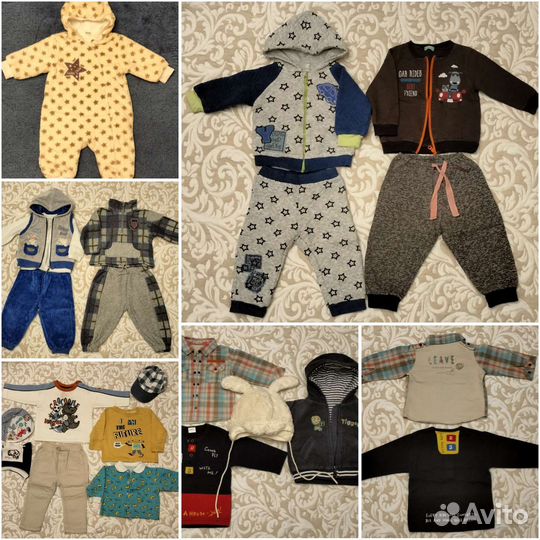 Пакет одежды на мальчика 74см