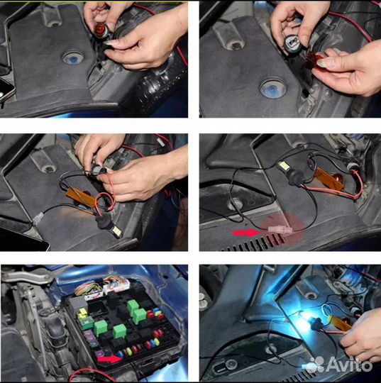 Универсальные дхо + Поворотники LED-комплекты