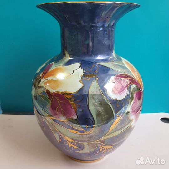 Ваза для одного цветка, кобальт