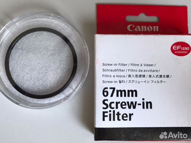 Защитный фильтр / 67mm Screw-in UV filter Canon