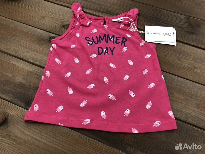 Майка детская летняя для девочки новая OVS
