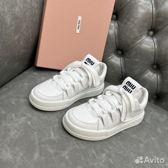 Кеды mui miu белые