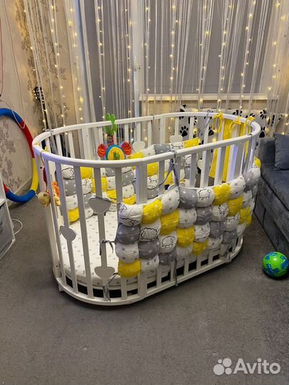 Детская кровать трансформер с балдахином