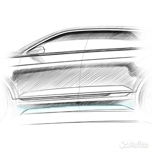 Пороги для Volkswagen Polo 2 комплект