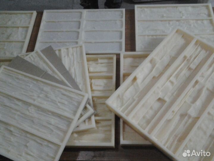 Гибкая силиконовая матрица для камня и 3д плитки