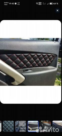 Накладки на двери kalina