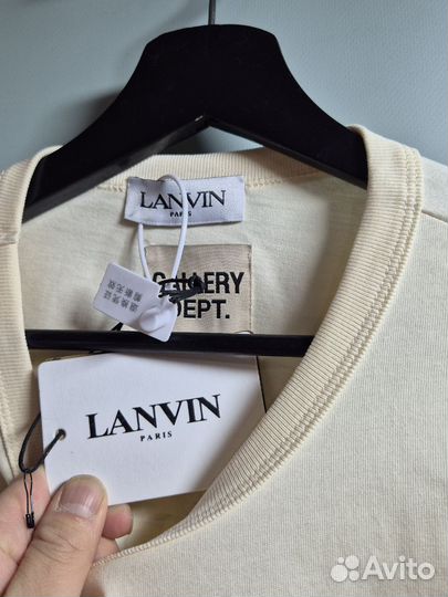 Футболка Lanvin gallery dept оверсайз топ 2025