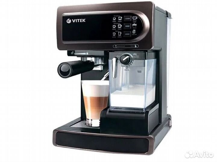 Кофеварка Vitek vt 1517 / рожковая / кофемашина