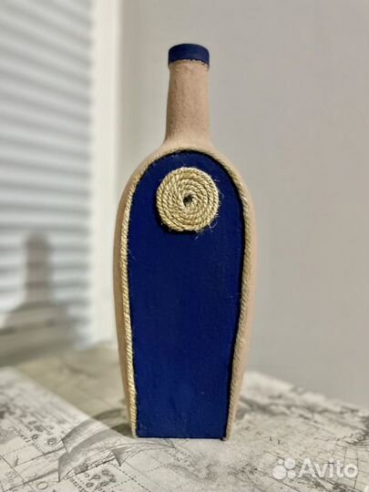Декоративная бутылка ручной работы