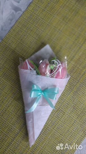 Букет тюльпанов из мыла