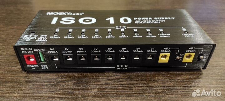 Блок питания для гитарных эффектов Mosky Iso-10
