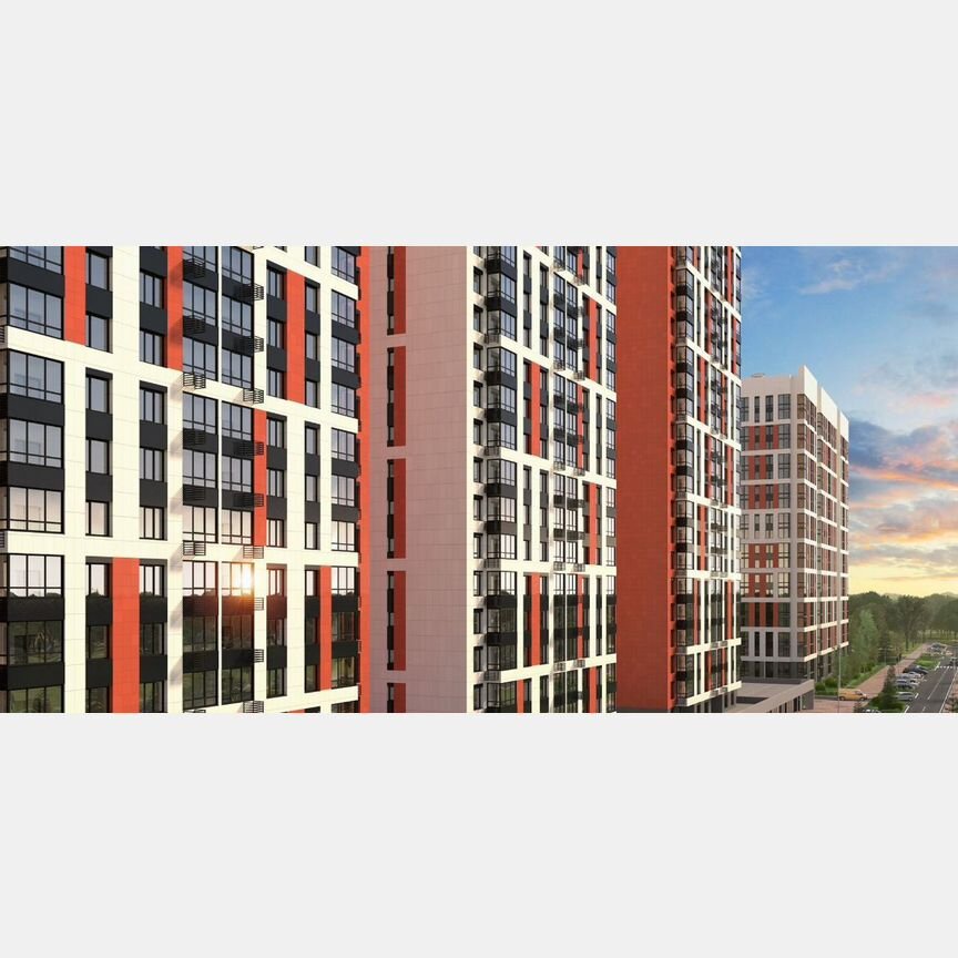 2-к. квартира, 58,4 м², 16/22 эт.