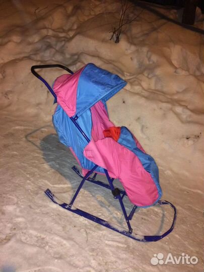 Детские санки коляска