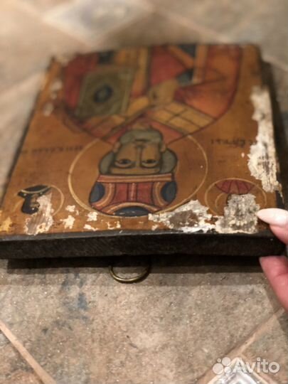 Старинная икона Николая чудотворца