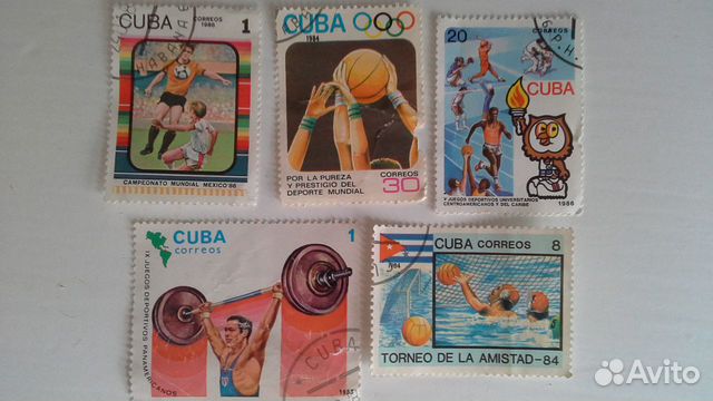 Марки cuba 1983, 1984, 1986