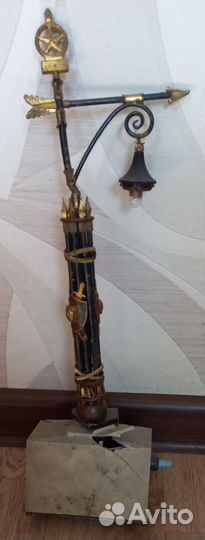 Светильник фонарь на столбе. Сделано в СССР