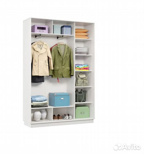 Шкаф-купе двухдверный Гемма белый