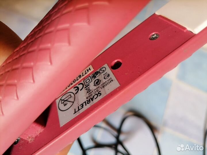 Выпрямитель Scarlet утюжек для волос рабочий