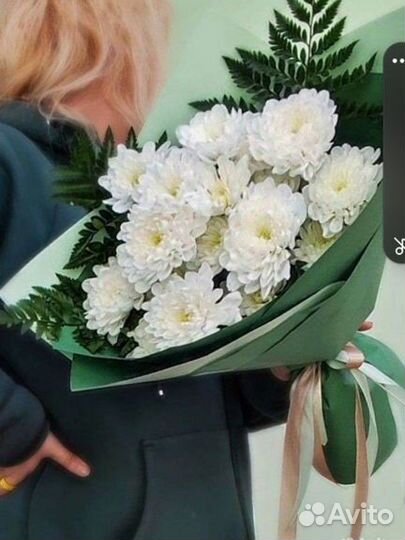 Букет из хризантем кустовых