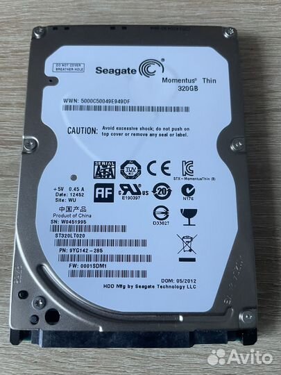 Hdd 2.5 320gb