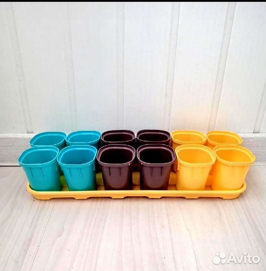 Горшки Для Рассады и Цветов с Поддоном