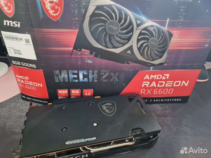Видеокарта Rx 6600 8gb Msi Mech