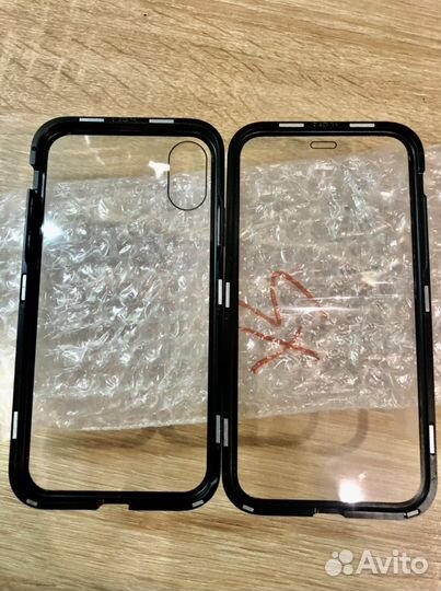 Чехол на iPhone металлический магнитный