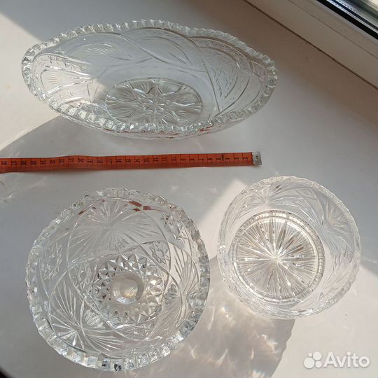 Хрусталь, салатницы, конфетница, СССР
