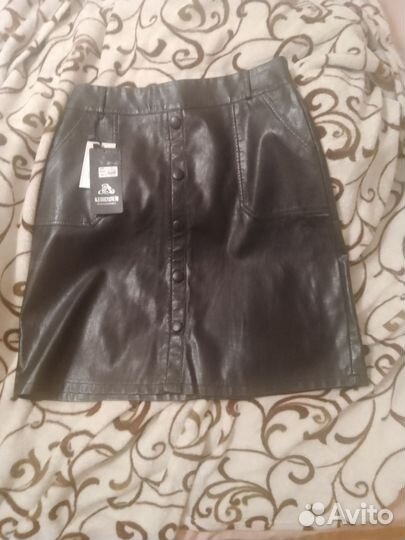 Кожаная юбка