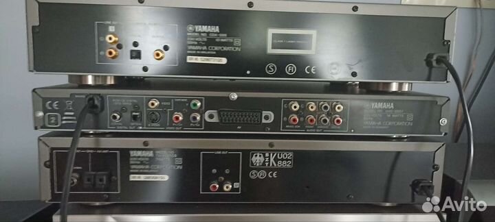 Аппаратура Yamaha. CDX-596, DVD-S657, TX-492RDS