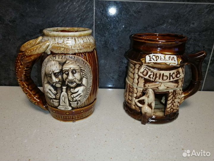 Кружки пивные керамические