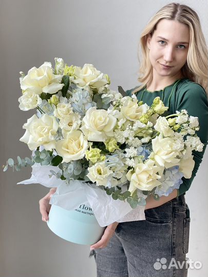 Композиция голубых оттенках