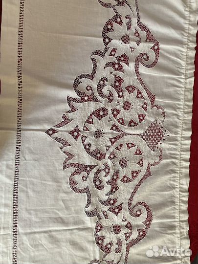 Вышивка ришелье старинная лен